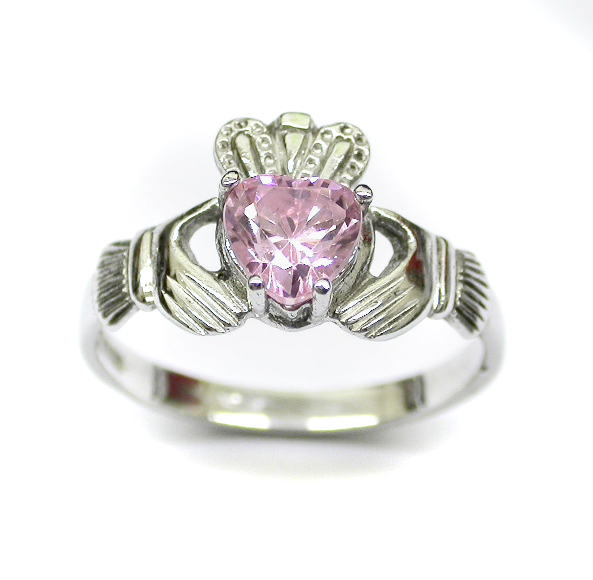 200TT Pink Cubic Zirconia White