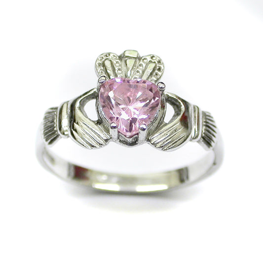 200TT Pink Cubic Zirconia White